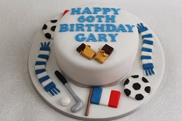 60th birthday themed cake